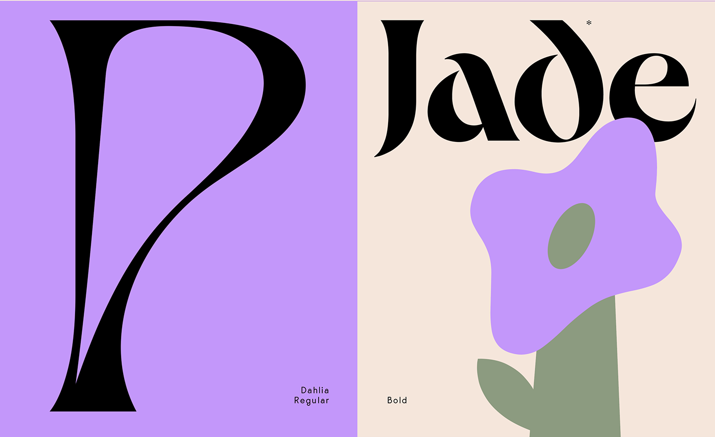 alternate flower font ILLUSTRATION  ligature rose Typeface typography   Violaine & Jeremy vj-type