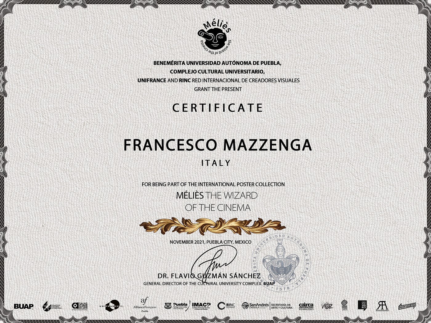 Cinema Exhibition  Francesco Mazzenga graphic design  melies mexico poster posterdesign