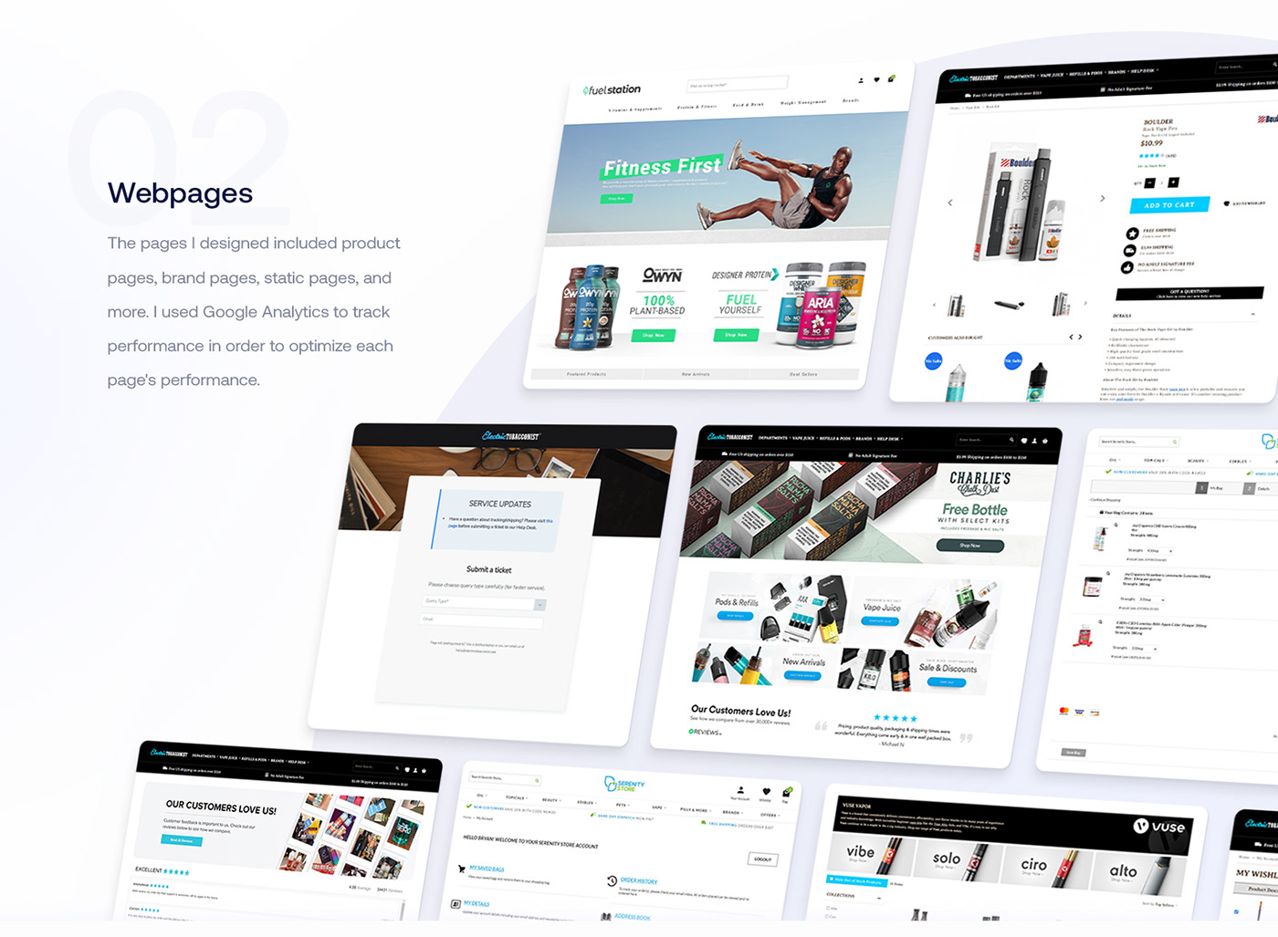 Ecommerce front-end development graphic design  UI/UX Web Design  Website