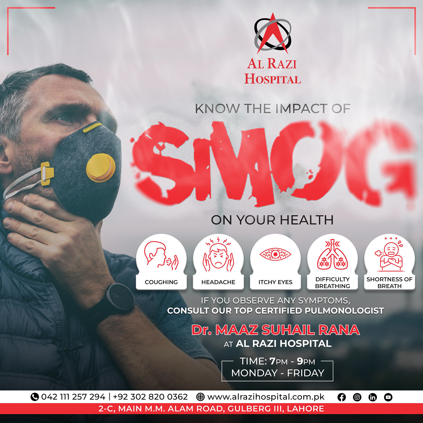 smog pollution environment al razi hospital