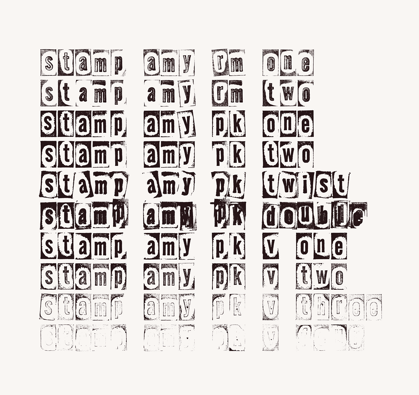 Distressed free Free font Rubber Stamp stamp type Typeface