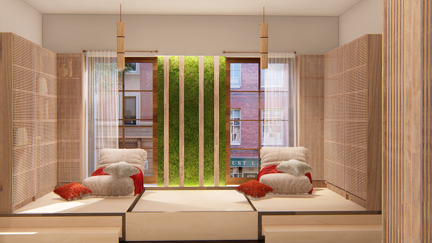 apartment design green interiordesign multifunctional plants studio zen