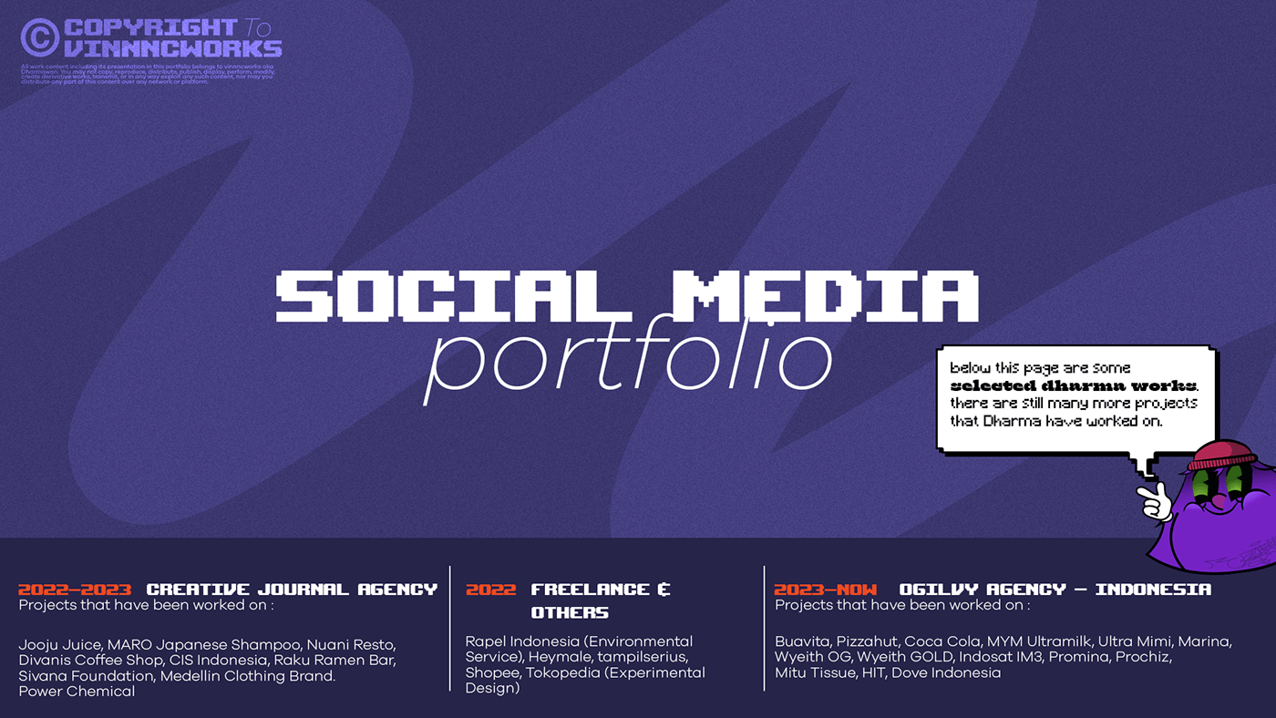 portofolio design ILLUSTRATION  Digital Art  CV Curriculum Vitae graphic design  visual social media portofolio design 