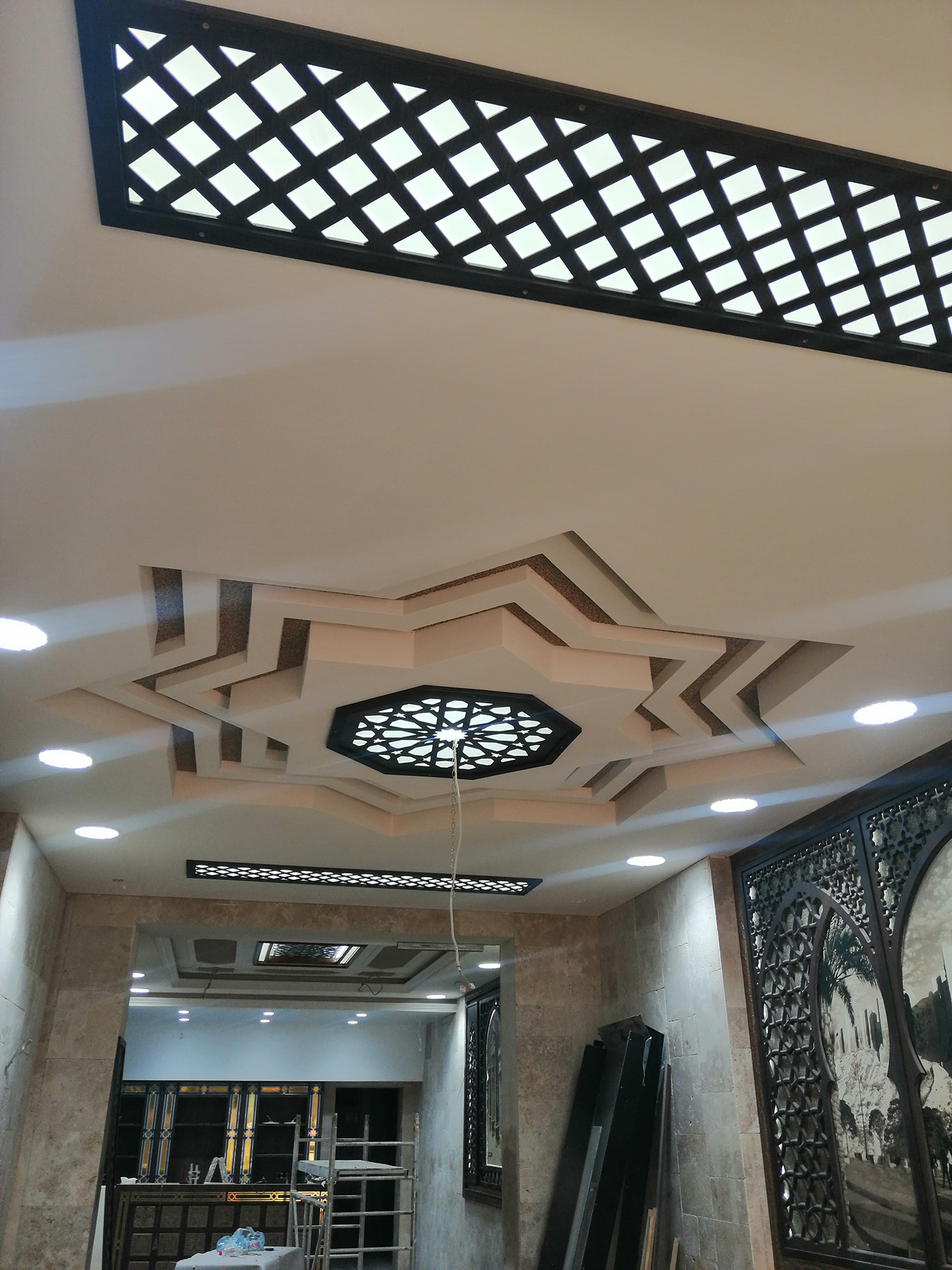 interior design  woodworking decor Interior design realistic oriantal restaurant Damascus