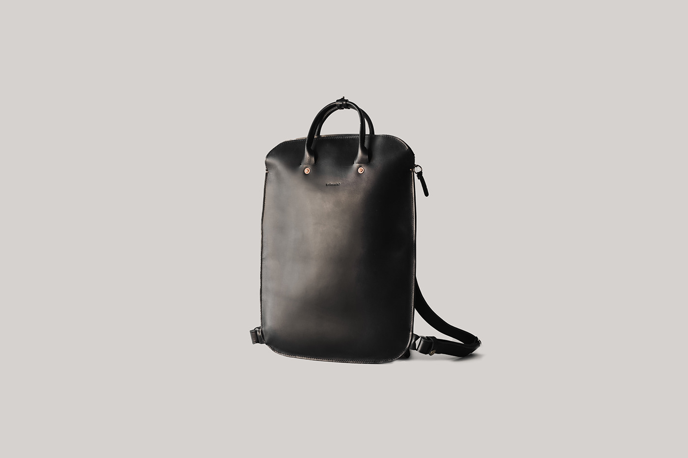 adolfo navarro backpack bag case leather mexico minimal product design 