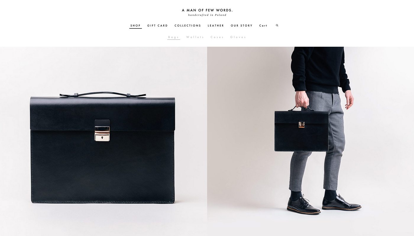 handcrafted bags Stockholm Collection bag beacon wearables ibeacon ui design Web Design 