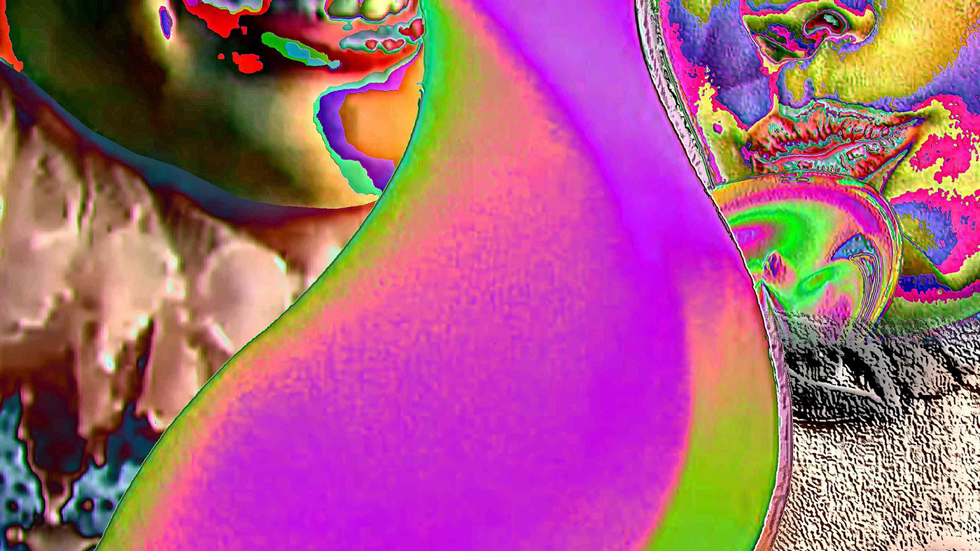chaniconcept digital design Fashion  fresco hat Lady Gaga music popart psychedelic woman exhibition