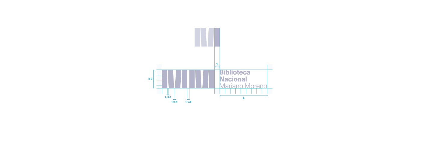 biblioteca library book libros guidelines manual typography   Corporate Stationery logo argentina