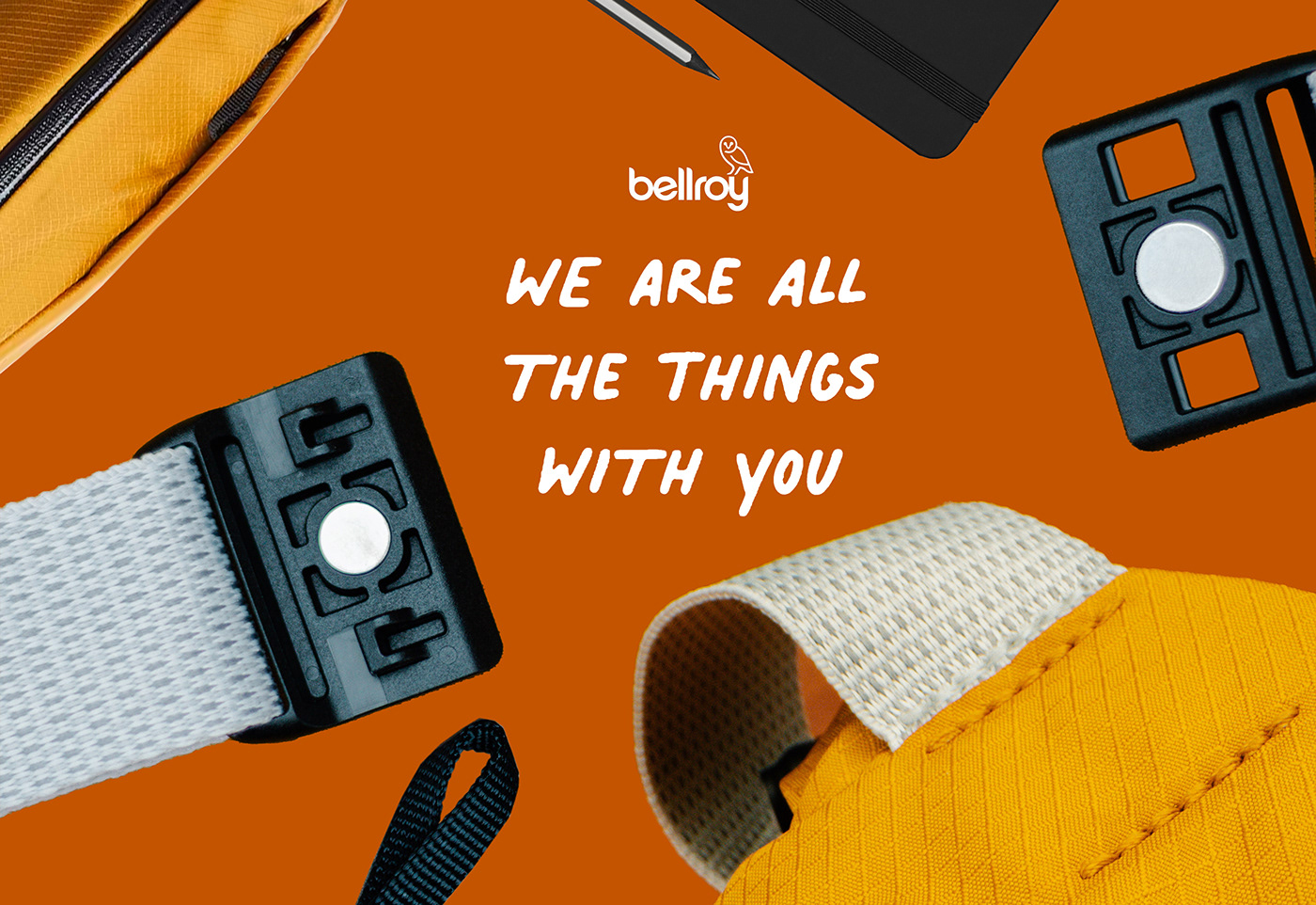 Bellroy brand identity design Fashion  graphic design  Photography  photoshoot product design  Product Shoot sling bag