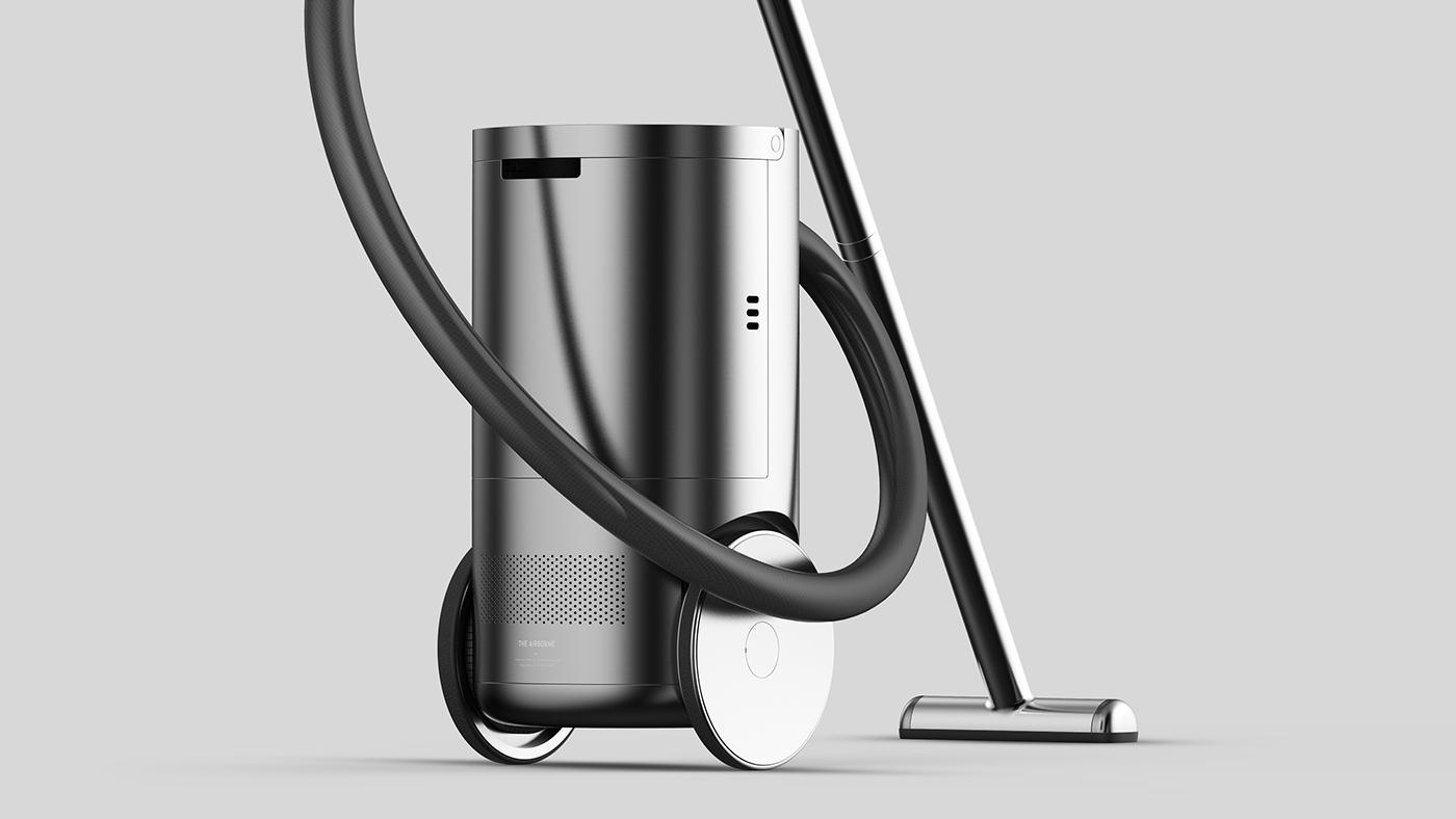 vacuum product design shape Form aluminum metal function electric ID