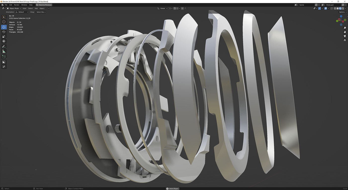 3D 3d modeling blender c4d logo 3d Logo Design logo motion motion octane