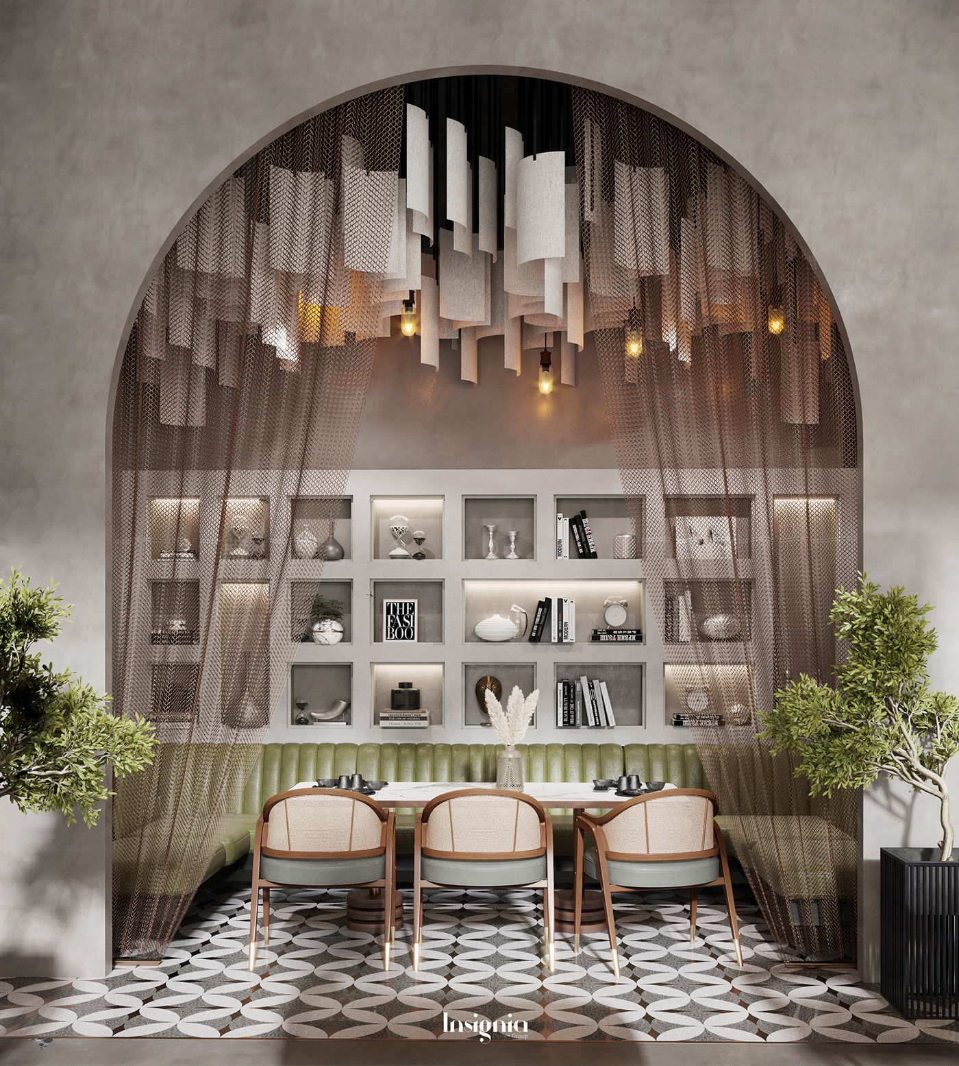 3dsmax architecture CGI corona modern Render restaurant visualization
