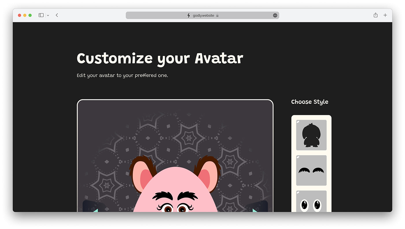 game game design  Game Art avatar custom design UI/UX UI user interface Figma Website
