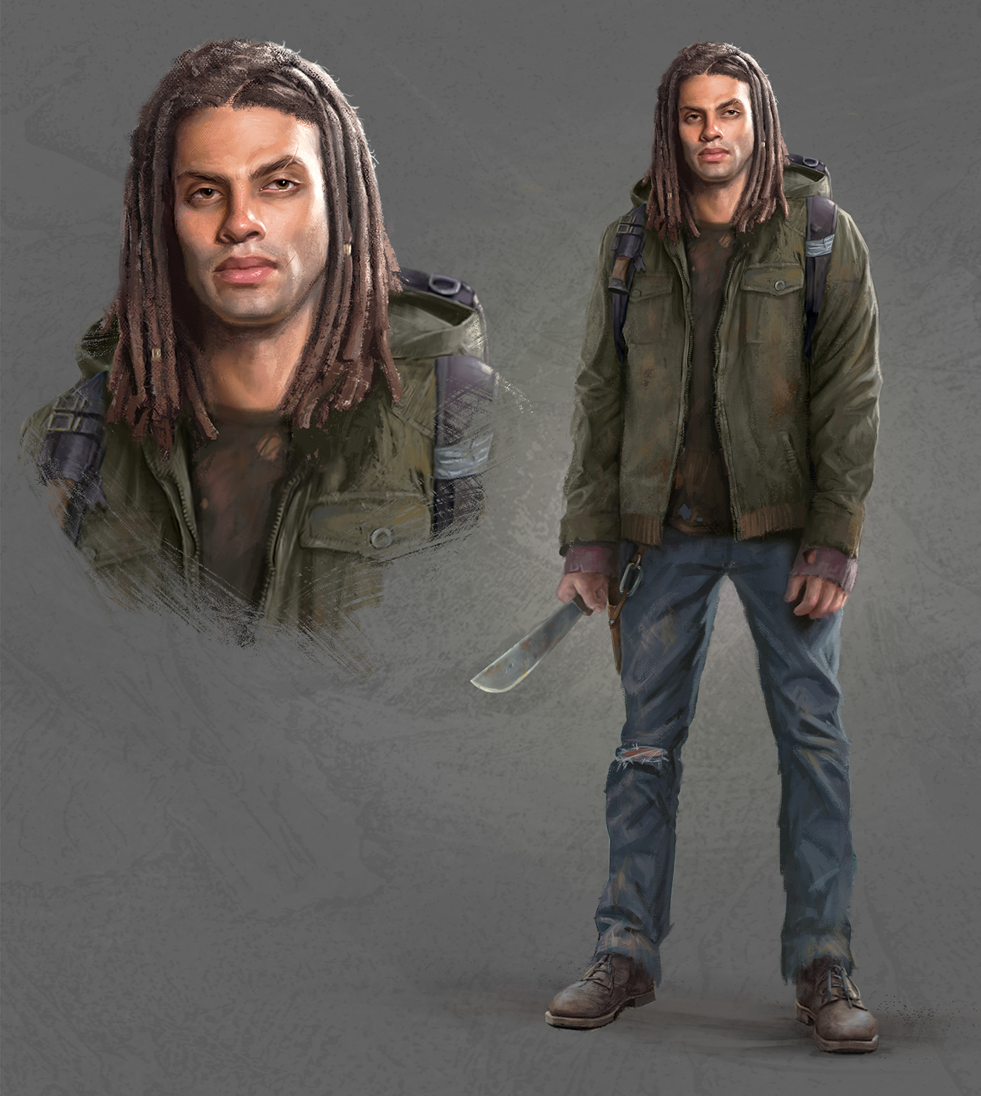 apocalyptic Character Character design  concept art figurative Game Art ILLUSTRATION  portrait realistic