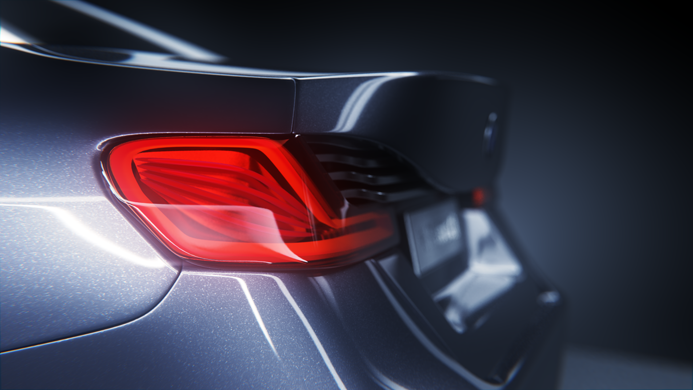 Render CGI 3D BMW strida iphone blender VW animation 