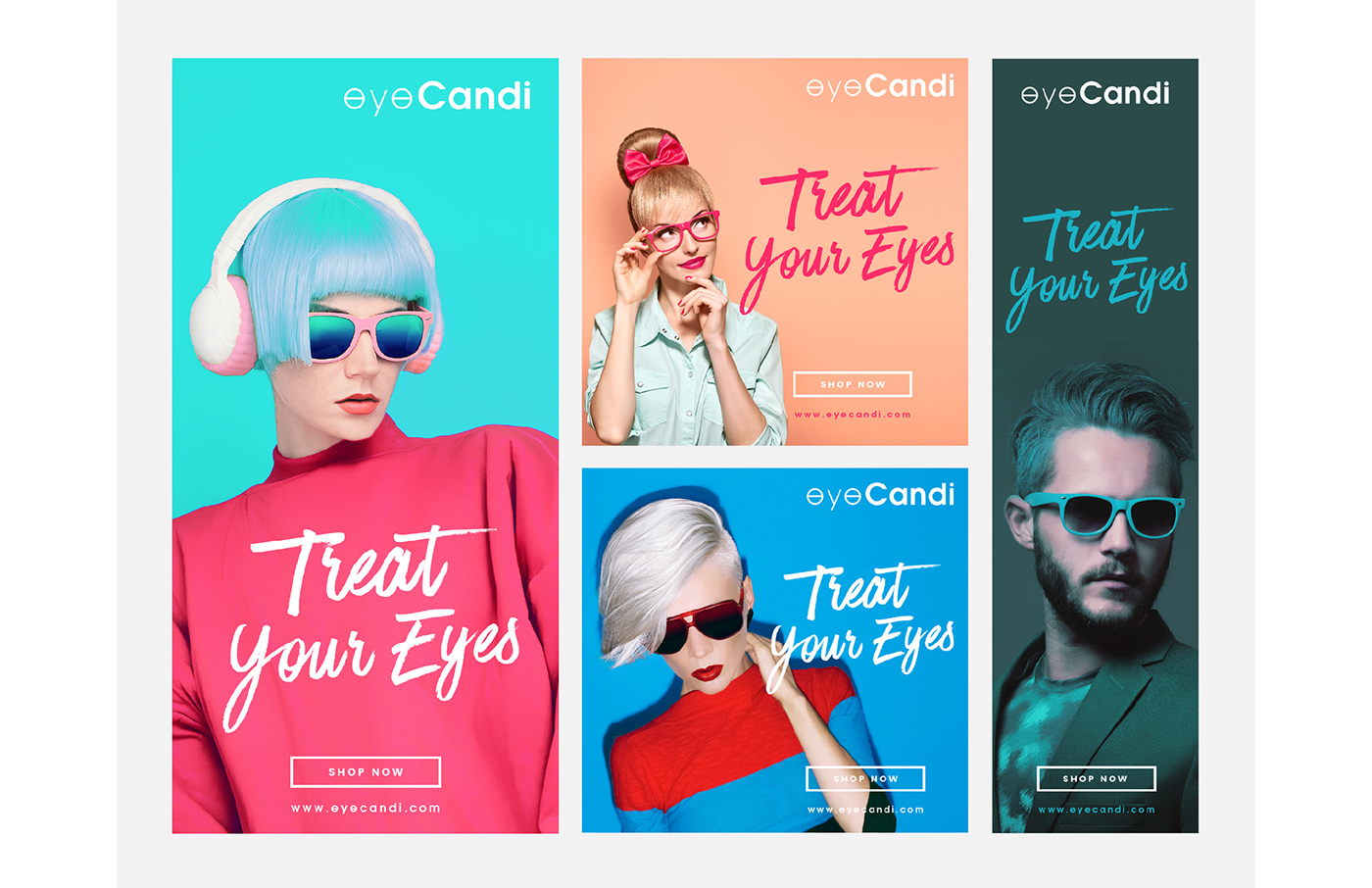 branding  identity conceptual Ecommerce shop eye glasses Eye candy Fashion 