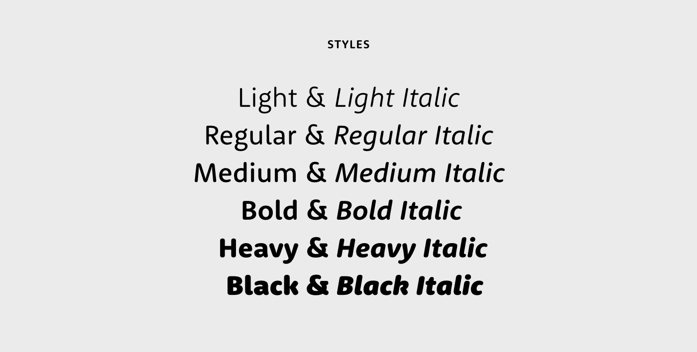 Typeface font type family rounded sans-serif