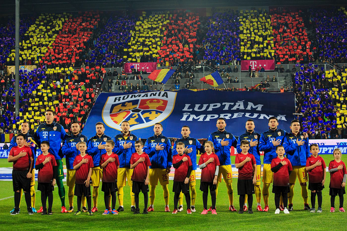 romania football branding  soccer Joma EURO 2020 world cup rebranding HAI ROMANIA LUPTAM IMPREUNA