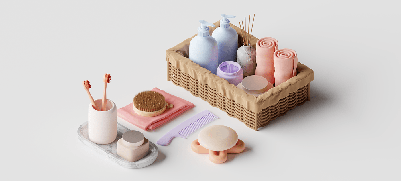 3D soap soap dish industrial design  product design  3d modeling blender visualization product visualization rendering