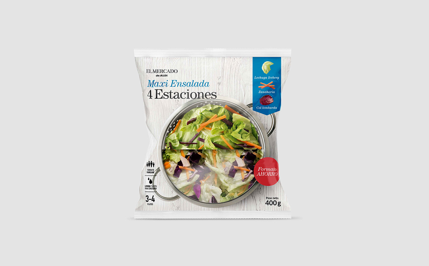 aldi SUPERMAKERT brand strategy branding  Packaging eggs salad to go