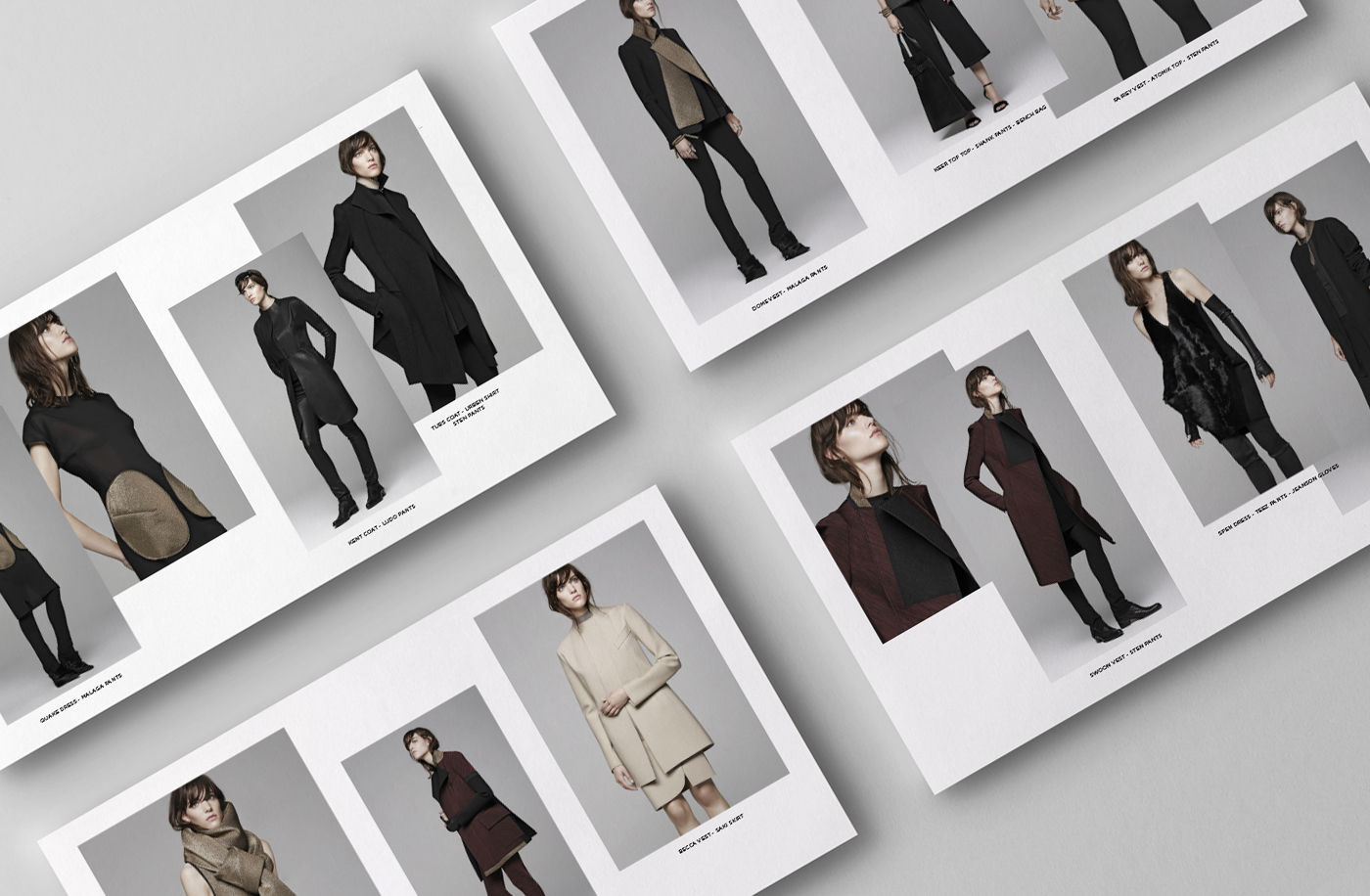 Lookbook design designer Montreal newsletter clothes luxury models