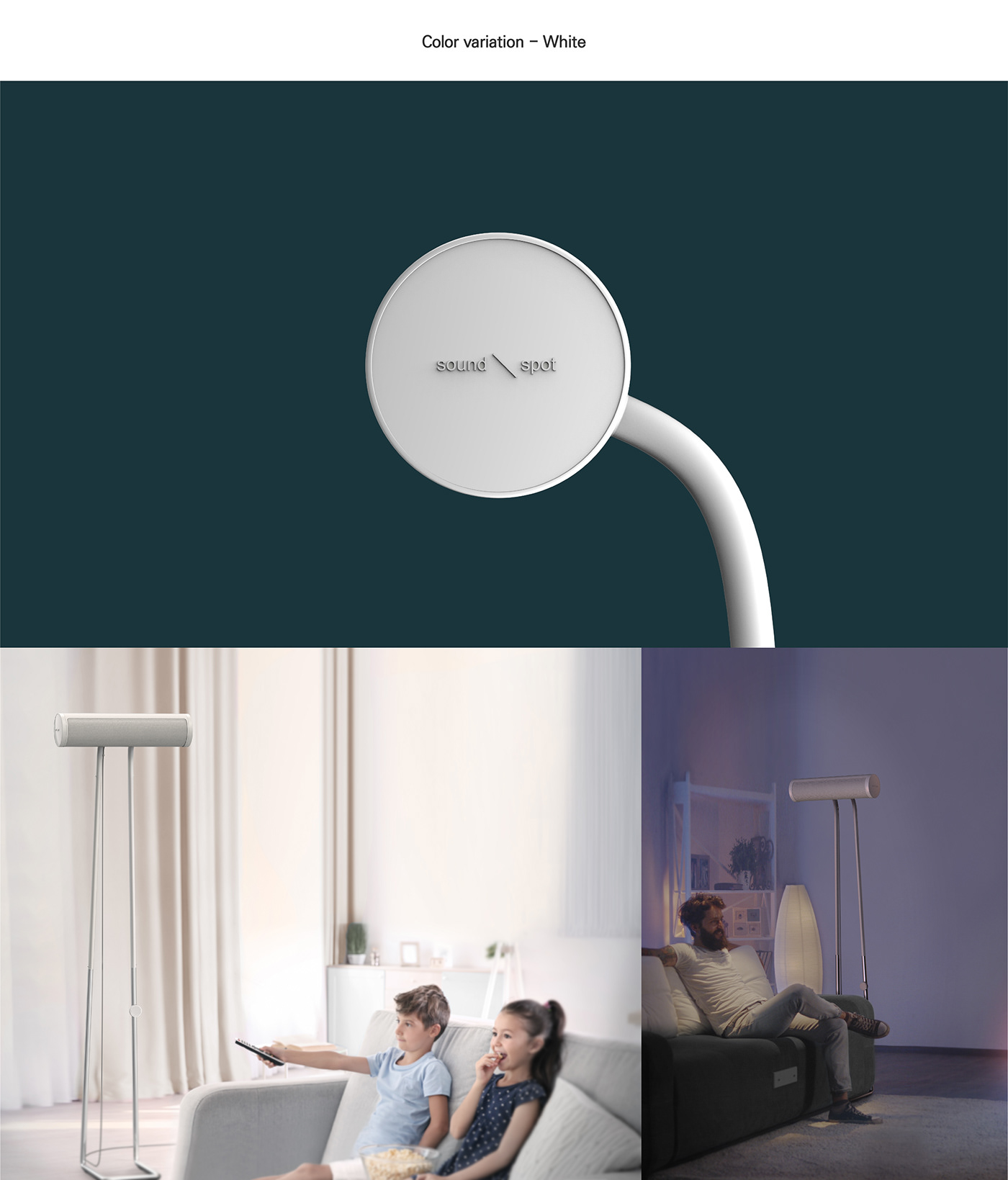 color design industrial Interior minimal modern portfolio product sound speaker