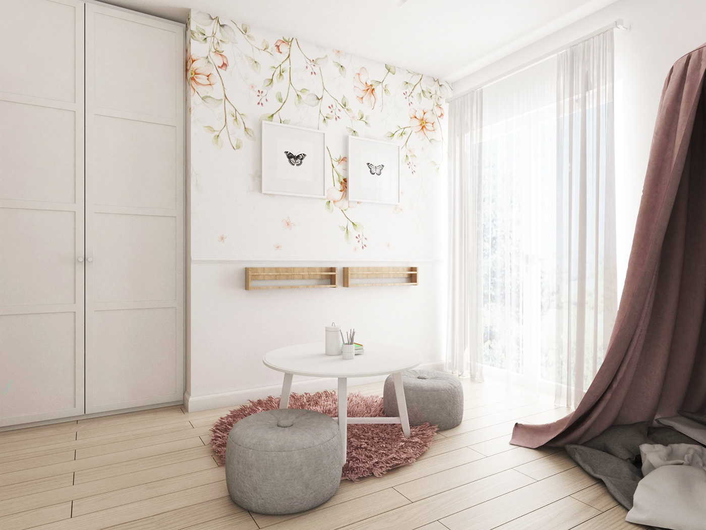 bedroom cozy flower girly ikea modern Project visualization