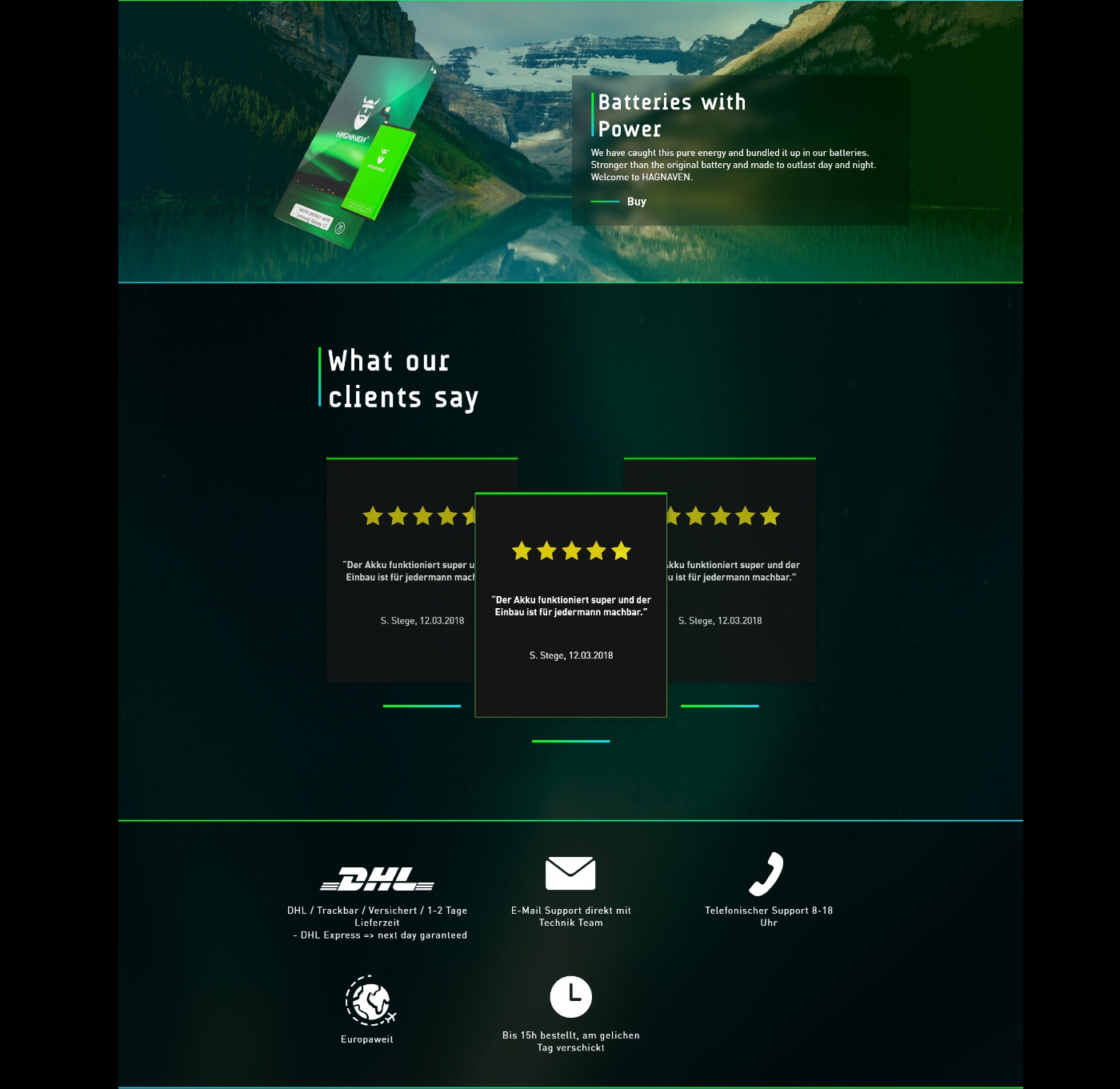 Webdesign battery Website redesign UI ux Screendesign Interface Web