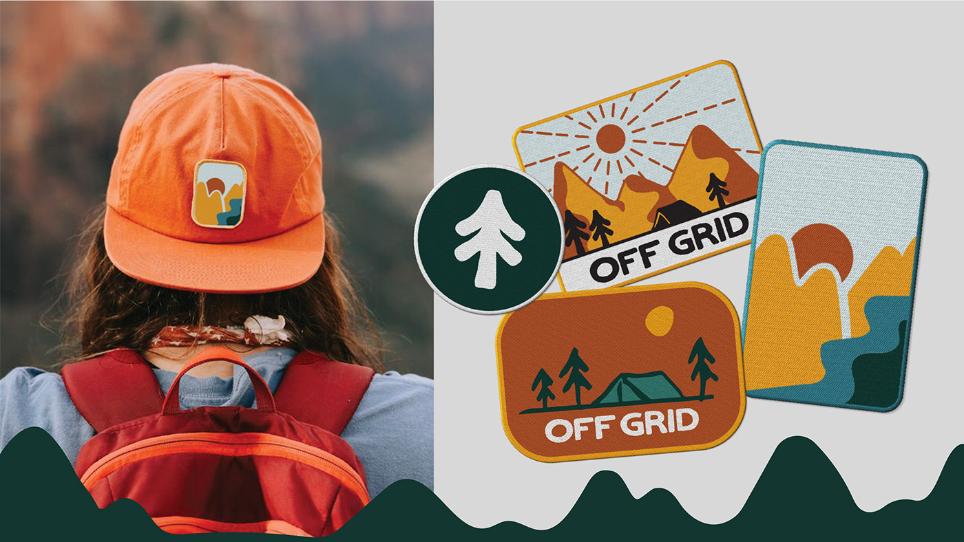 graphic design  logo Logo Design branding  Outdoor hiking camping clothing brand design brand identity