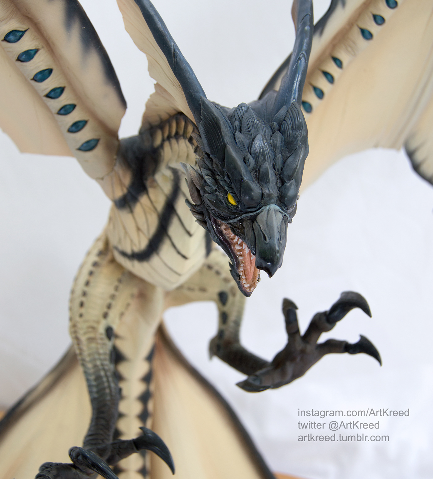 sculpture wyvern Fan Art video game super sculpey artkreed statue figure legiana dragon