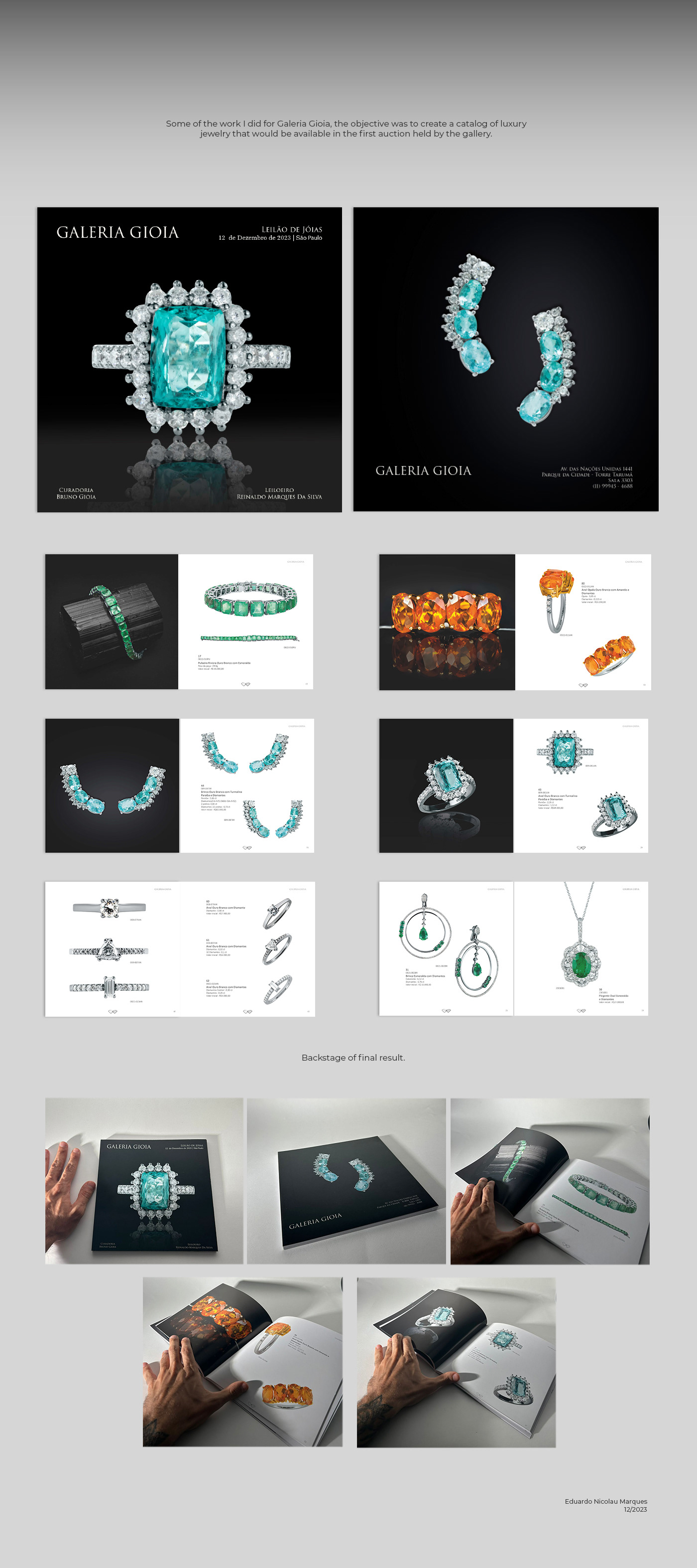 design Graphic Designer marketing   visual identity design gráfico InDesign photoshop jewelry Jewellery catalog