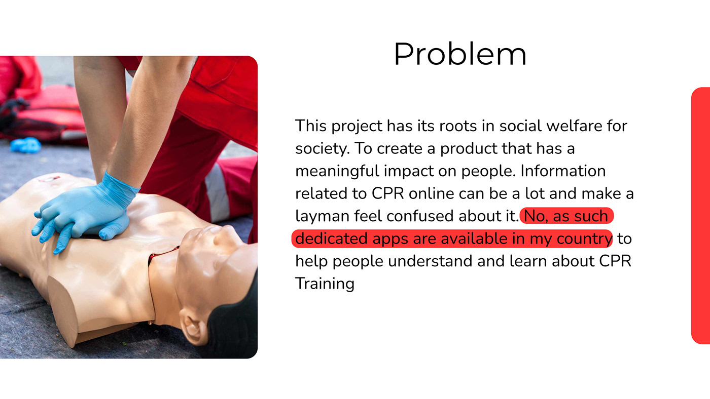 Case Study CPR Health Mobile app redcross Responsive Design UI ux UX design