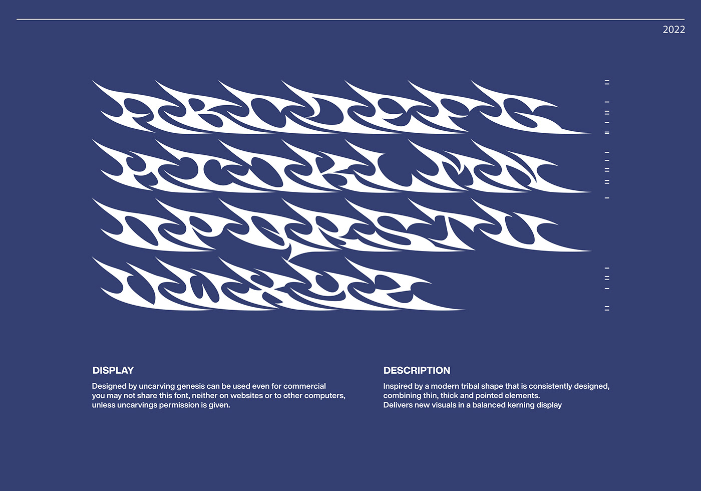 artwork Display font free modern tribal typography   vector