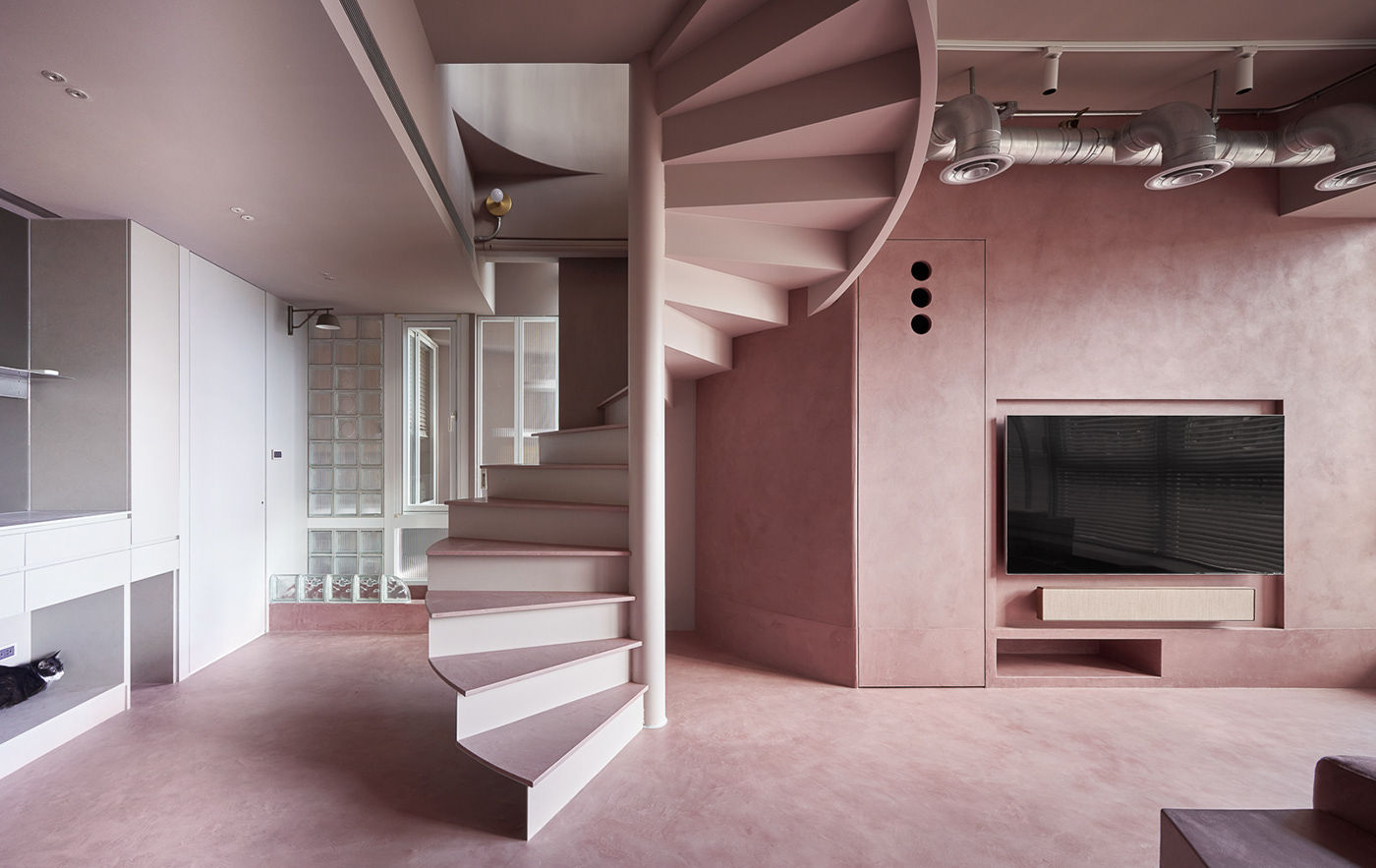 animalhome apartment architecture Architecture Photography design Interior interior design  living room modern Staircase