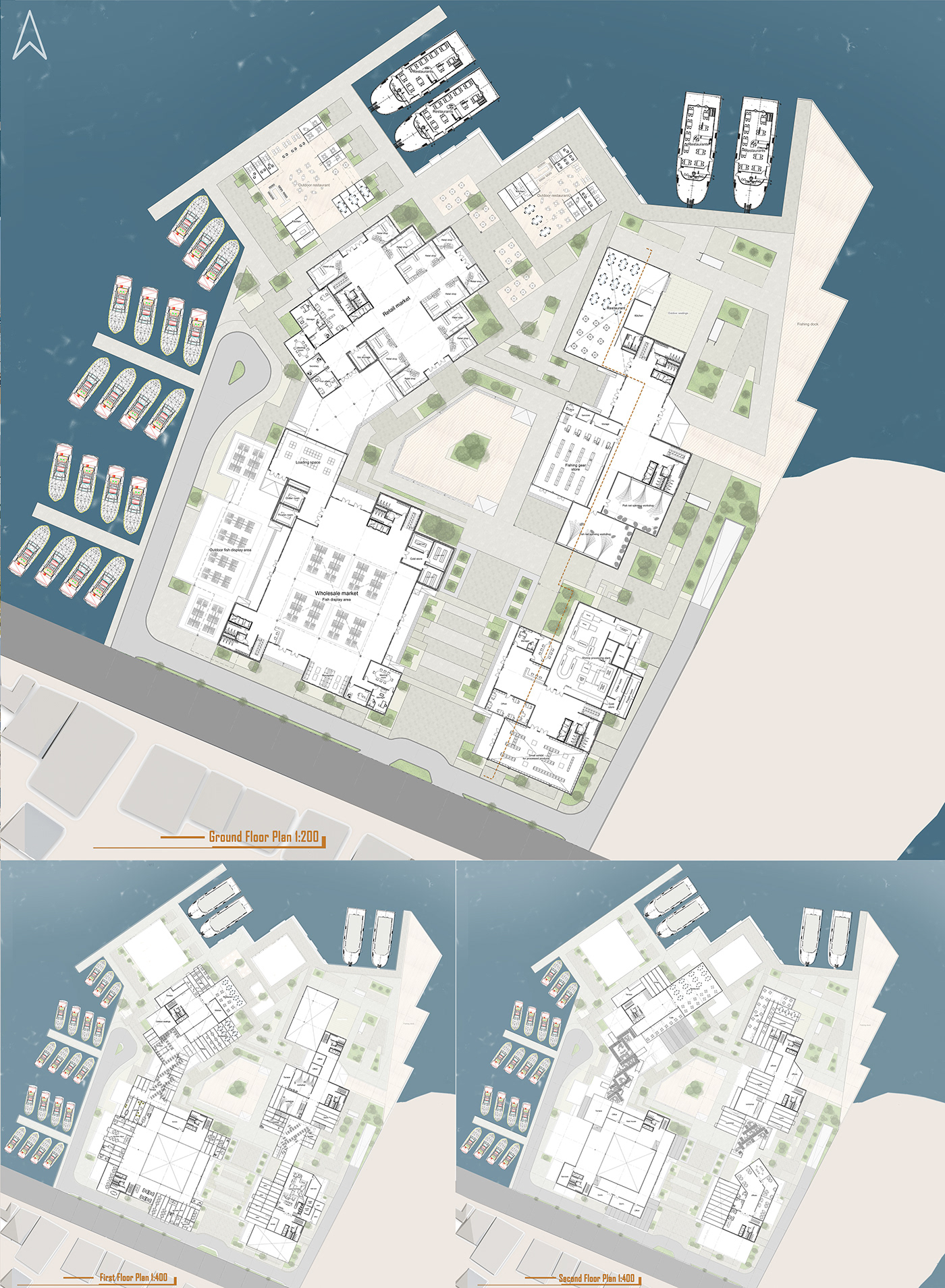 architecture design fishing port harbour rosetta