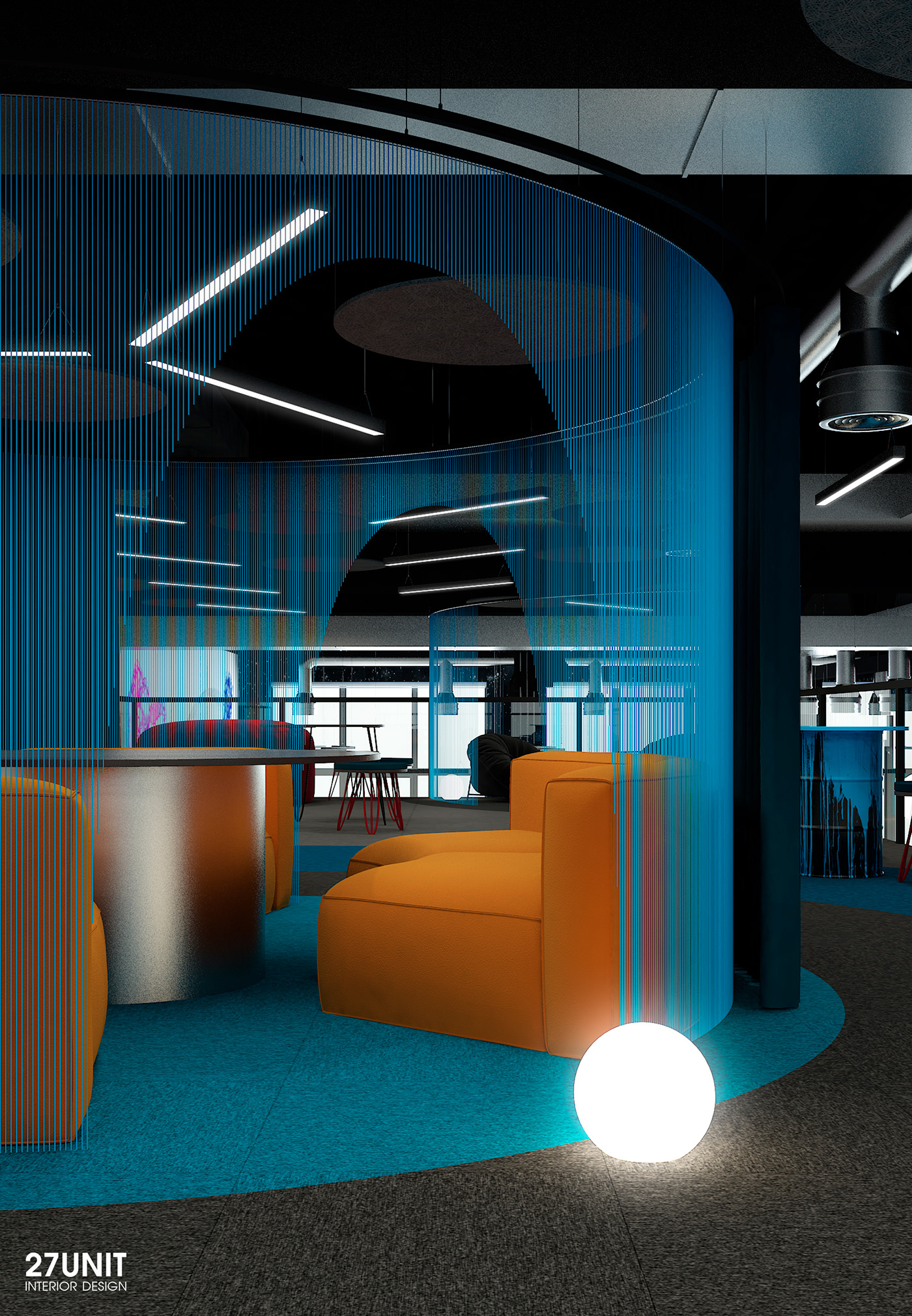 black design designer Interior interiordesign minimal Office Render Space  visualization