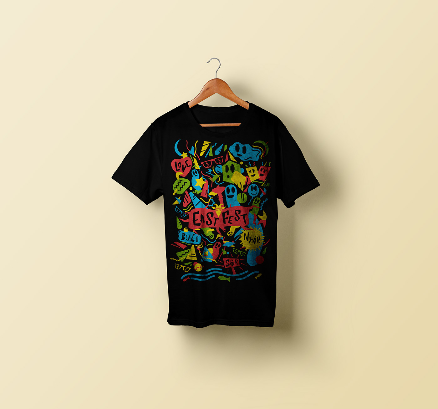 tshirt design branding  festival shirt funny colorful drunk
