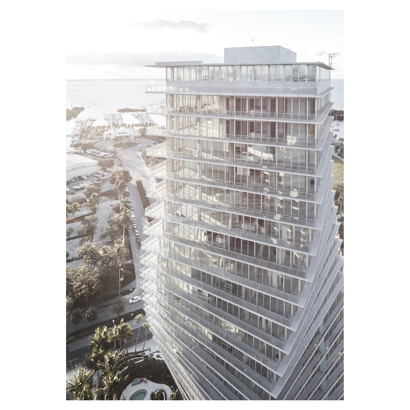 big Bjarke Ingels group miami residential towers architecture design concrete