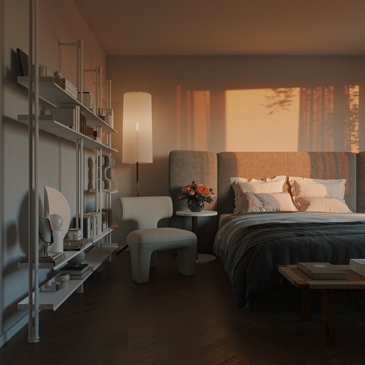 3ds max architecture archviz bedroom CGI corona interior design  Render visualization