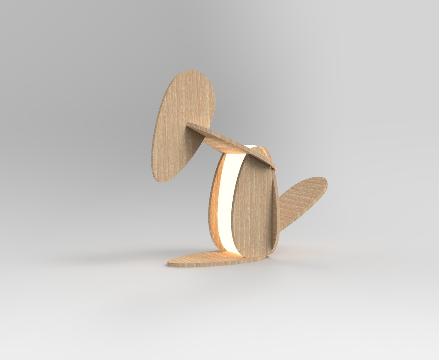 birchwood Lamp led product design  toy wood furniture product
