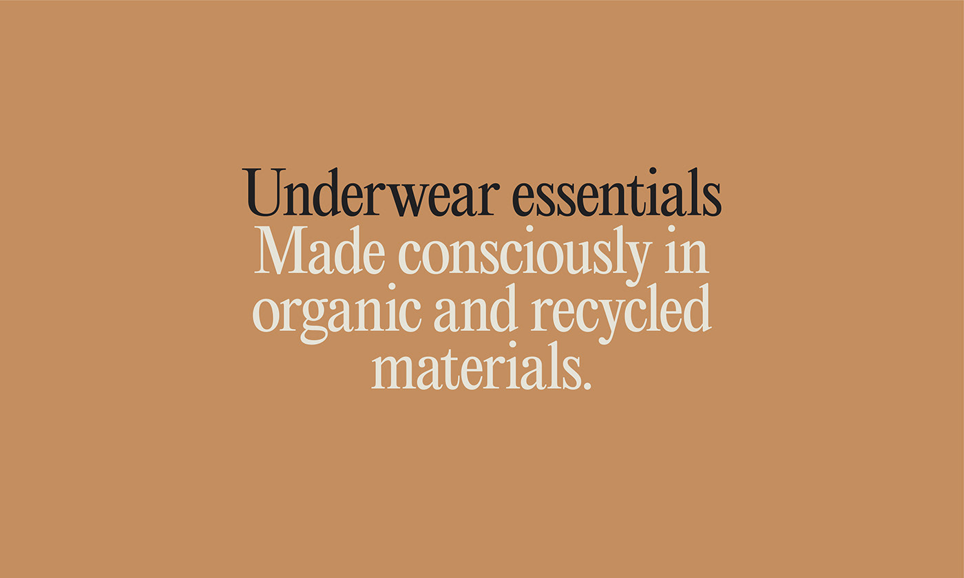 80s activewear branding  Fashion  natural Rebrand Retail simple underwear
