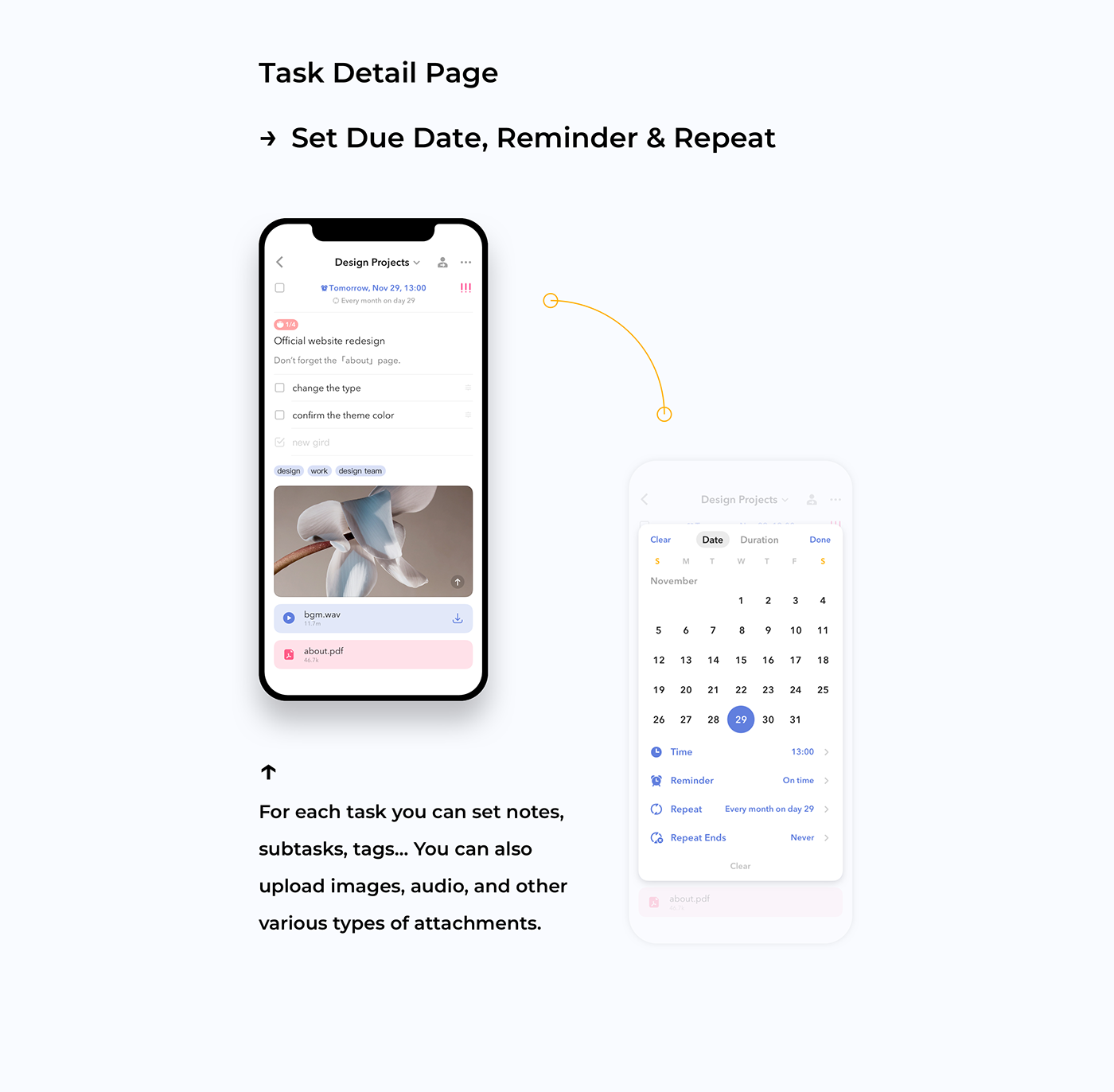 app ios to-do UI ux Interface mobile