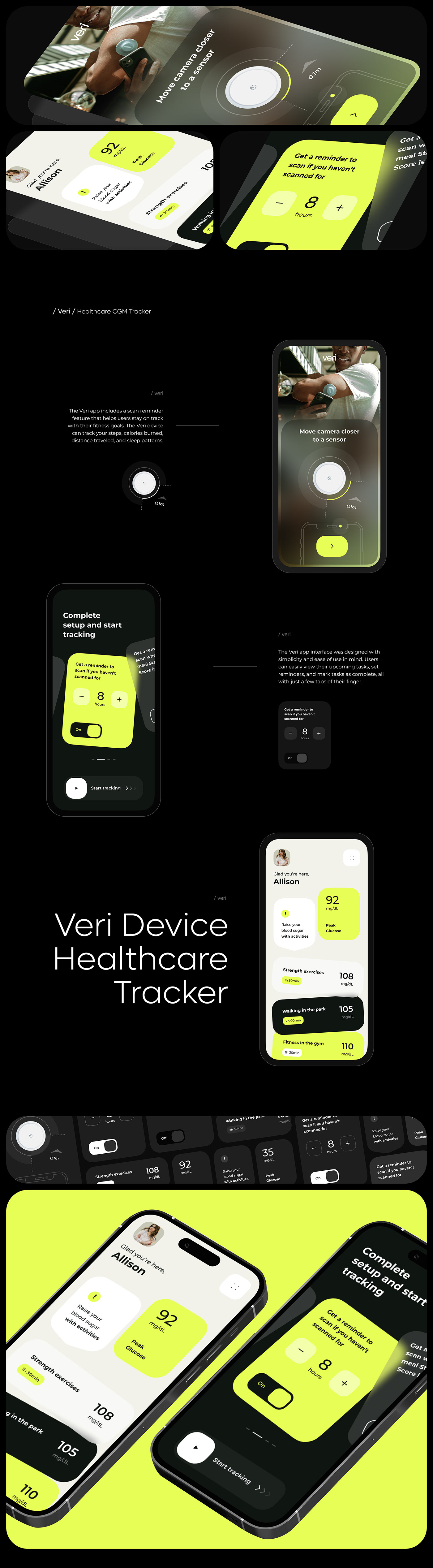 healthcare cgm tracker mobile app