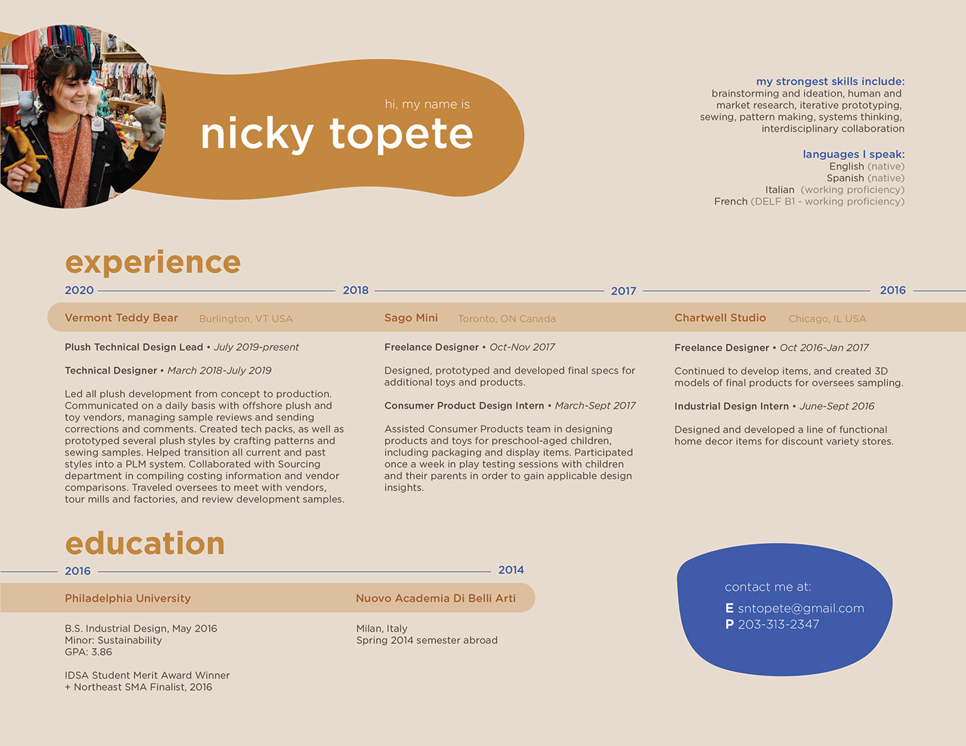 Resume brand graphic topete