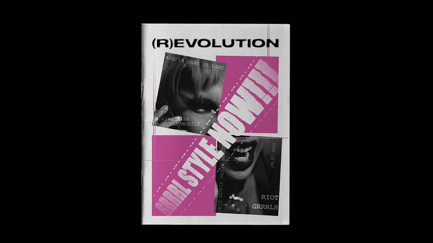 InDesign magazine Magazine design magazine layout publication punk Riot Grrrl editorial design  Layout