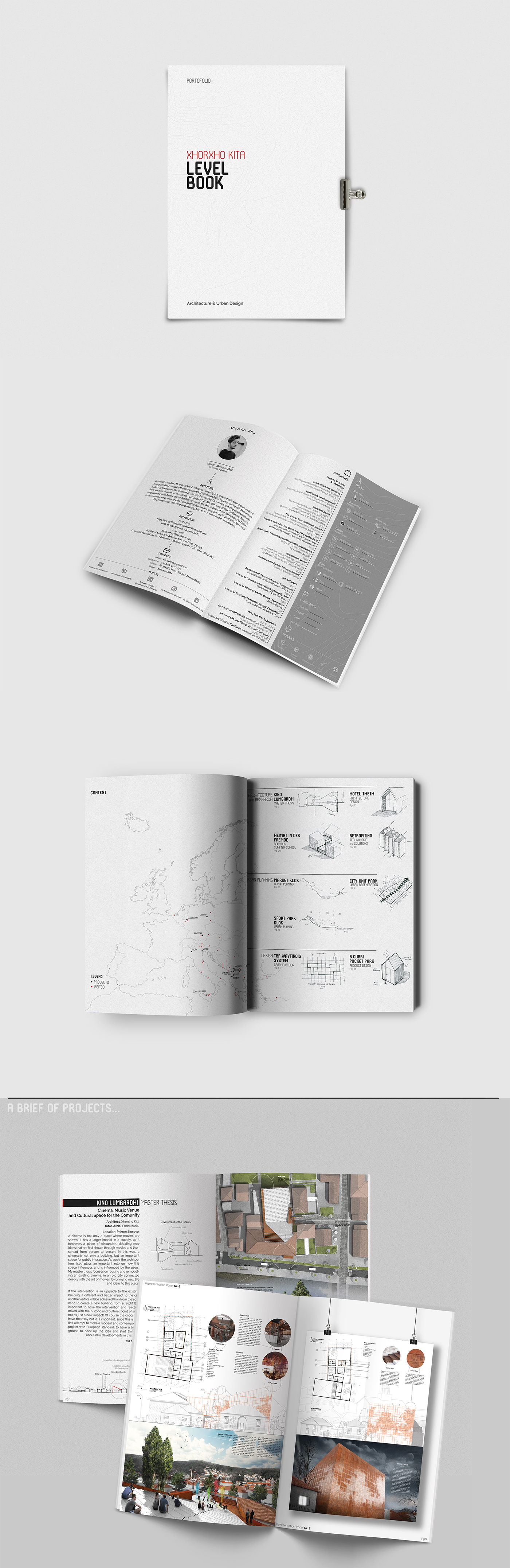 portfolio architecture design Resume book graphic ILLUSTRATION 