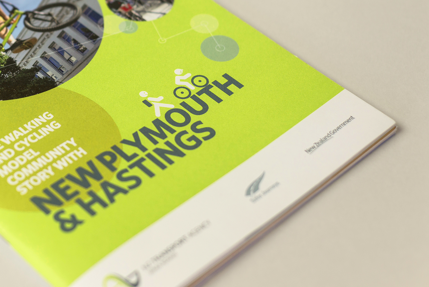 editorial editorial design  nzta Cycling walking design brochure Corporate Design