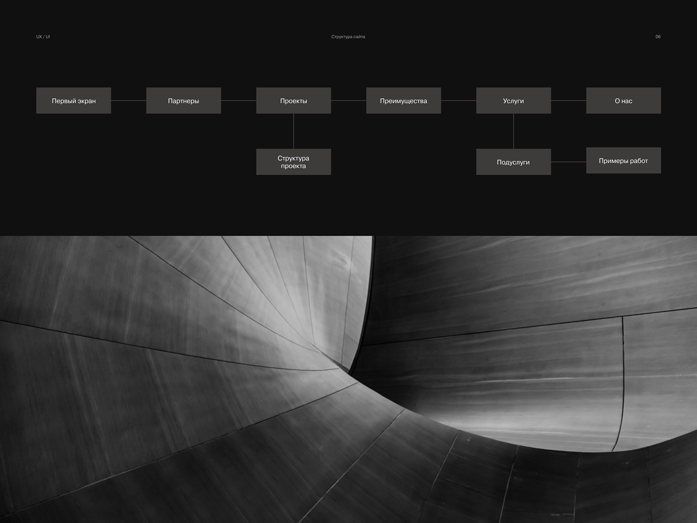 landing page UI UI/UX ux Web Design  Website architecture architecture bureau Minimalism architect