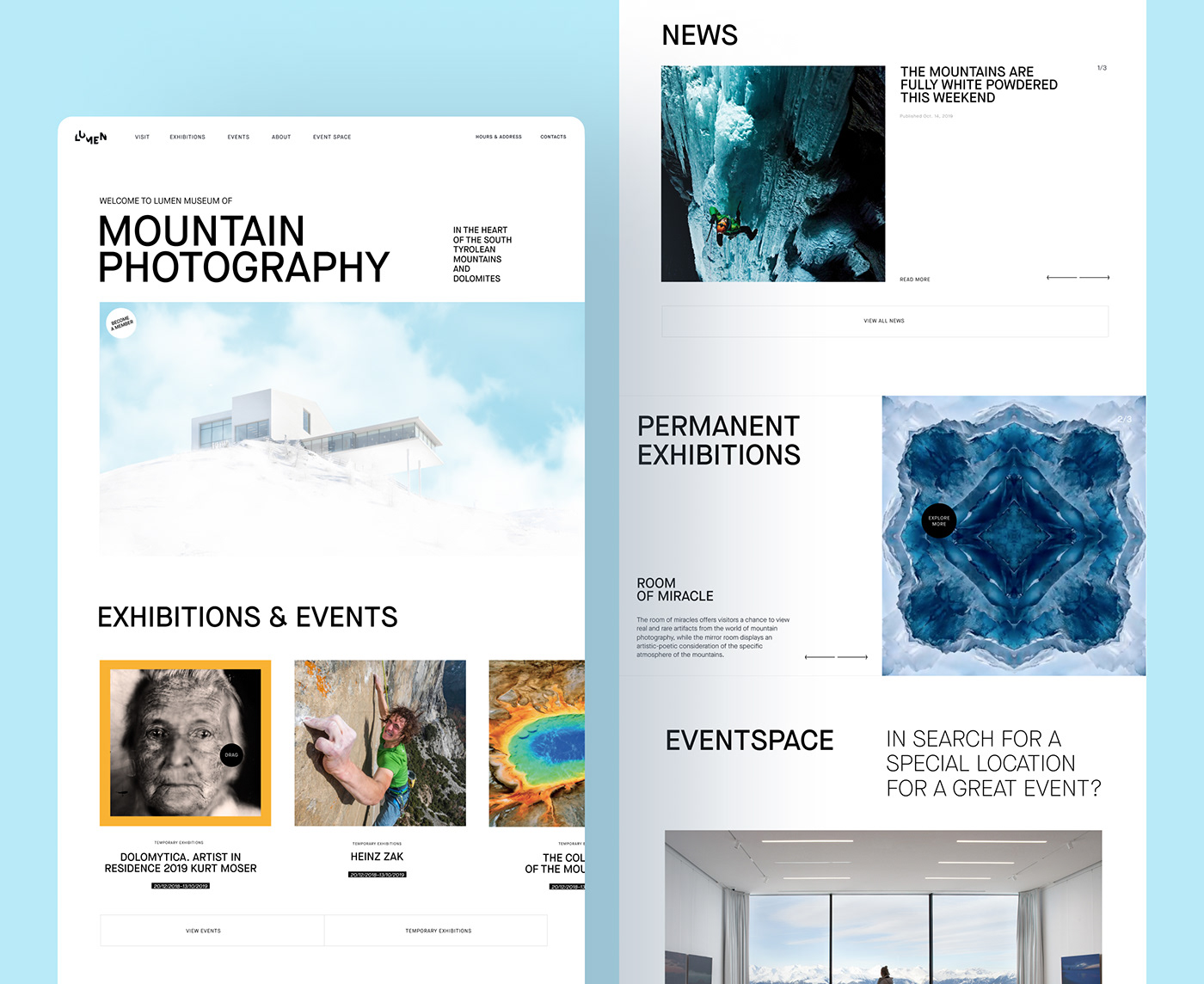 digital marketing Education mountains museum Nature Photography  traveling user experience user interface Website