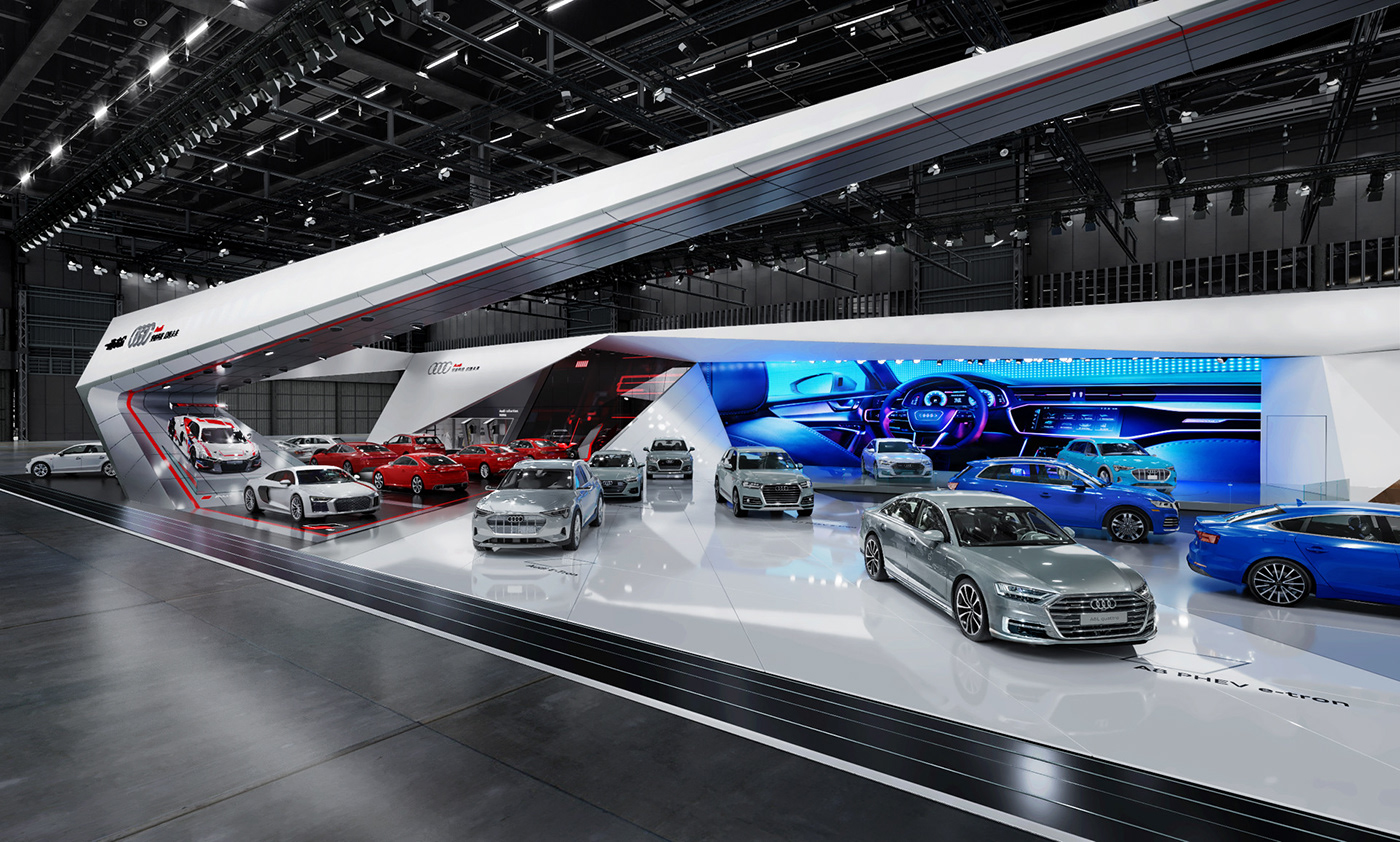 Audi booth design booth auto show Motor show stand design Stand Shenzhen